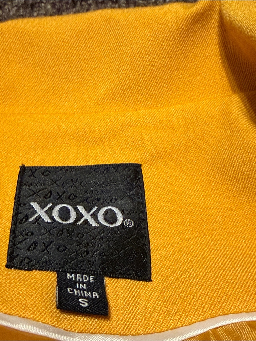 XOXO Women's Golden Yellow Single-Button Blazer - Picture 2 of 8